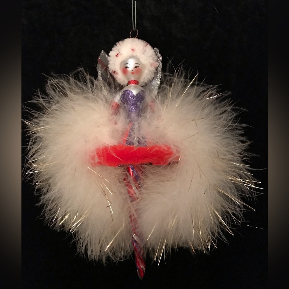 Christopher Radko Feathered Ornament
